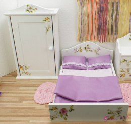 Sypialnia z szafą, podwónym łóżkiem 