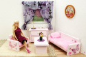 Sofa dla lalek barbie "Motylki"