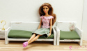 Sofa dla lalek barbie "Bukiet Róż"